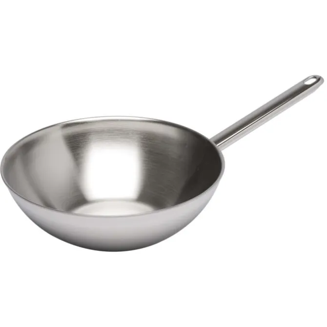 Demeyere Apollo wok met steel ø 26 cm rvs glans