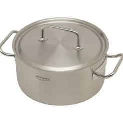 Demeyere Commercial kookpan met deksel ø 28 cm 11 liter rvs