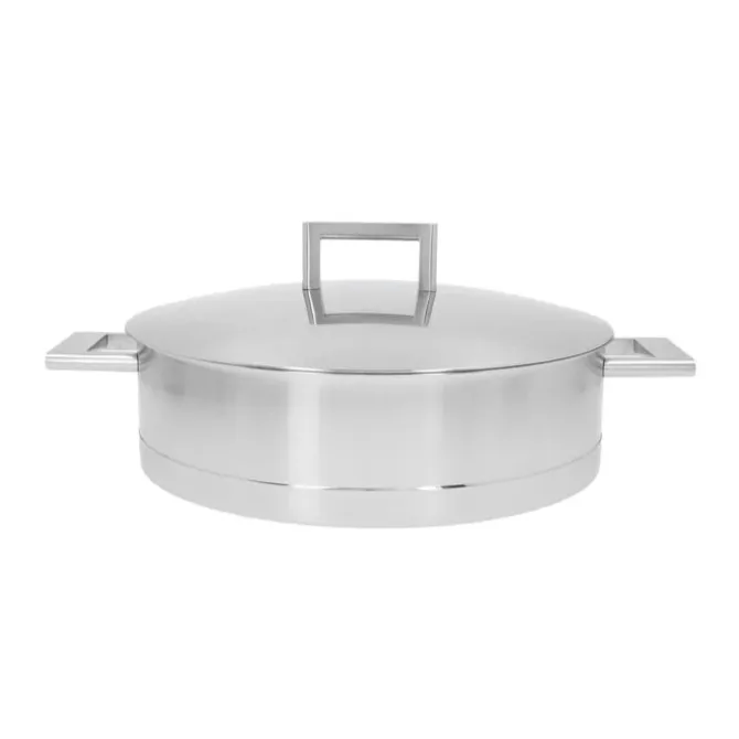 Demeyere John Pawson lage kookpan met deksel ø 28 cm rvs