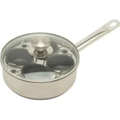 Demeyere pocheerpan met glazen deksel ø 18 cm rvs