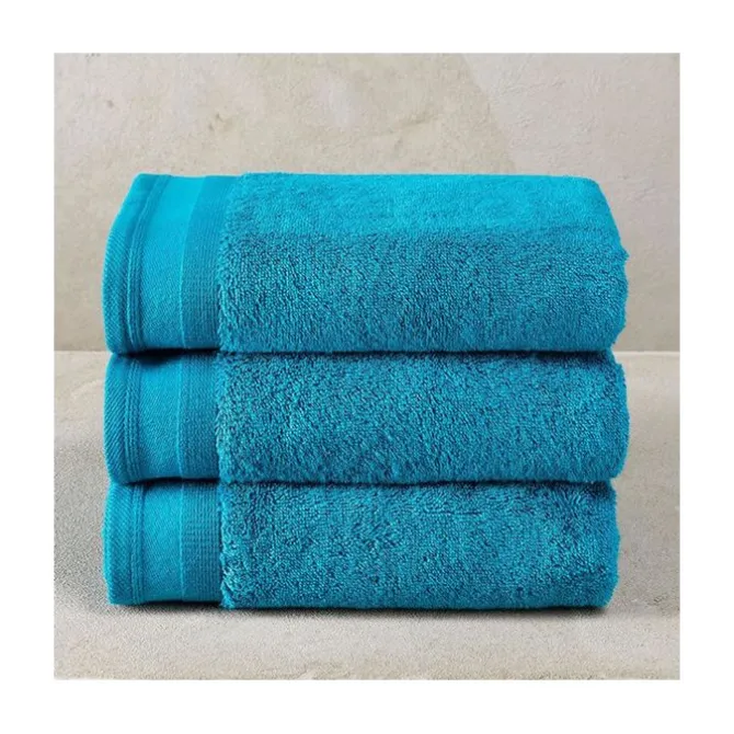 De Witte Lietaer Excellence handdoek 60 x 40 cm katoen lagoon blue