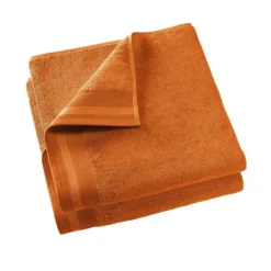 De Witte Lietaer Excellence handdoek 60 x 40 cm katoen papaya orange