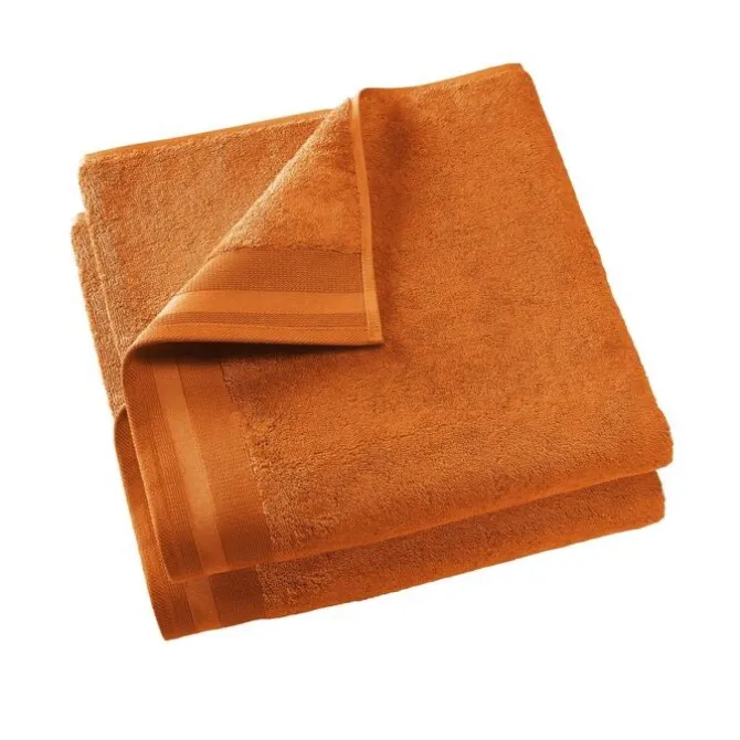 De Witte Lietaer Excellence handdoek 60 x 40 cm katoen papaya orange