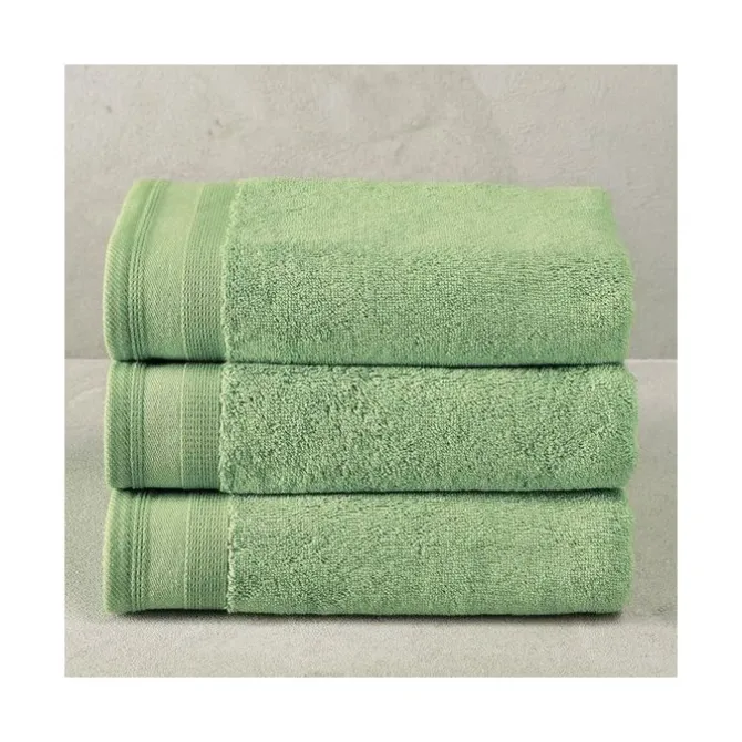 De Witte Lietaer Excellence handdoek 60 x 40 cm katoen sea green
