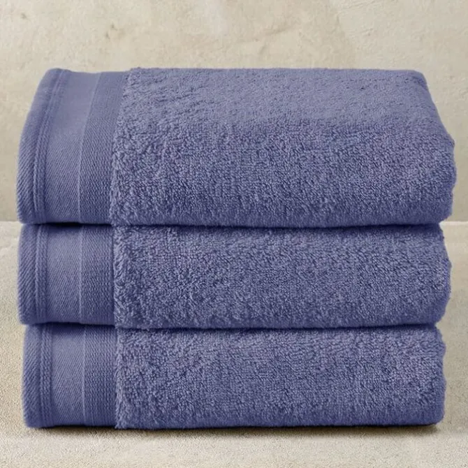 De Witte Lietaer Excellence handdoek 60 x 40 cm katoen sapphire blue