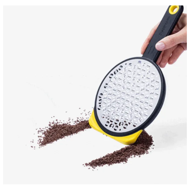 Dreamfarm Ograte tweezijdige rasp middel 25 x 14,5 cm geel