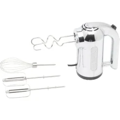 Dualit handmixer 20 cm kunststof chroom 6-delig