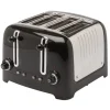 Dualit Lite broodrooster 4 sleuven rvs zwart