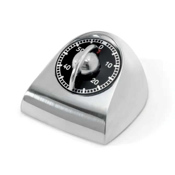 Ek Design keukentimer tafelmodel gerecycled aluminium zilver