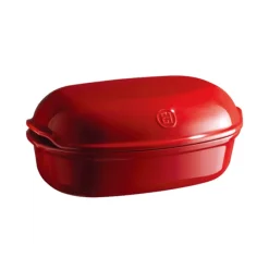 Emile Henry Le Pain Artisan broodbakpan 34 x 21,5 cm aardewerk Grand Cru