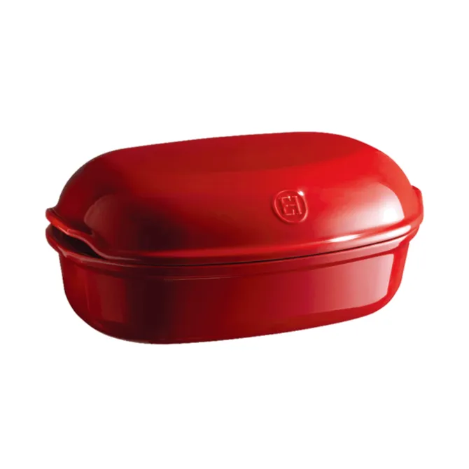 Emile Henry Le Pain Artisan broodbakpan 34 x 21,5 cm aardewerk Grand Cru