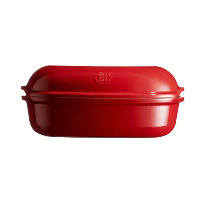 Emile Henry Le Pain Artisan broodbakpan 34 x 21,5 cm aardewerk Grand Cru