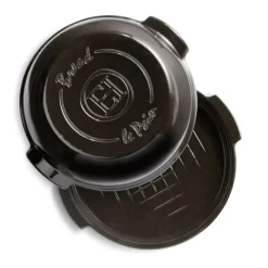 Emile Henry Le Pain Maison broodbakvorm rond 32,5 cm aardewerk Fusain