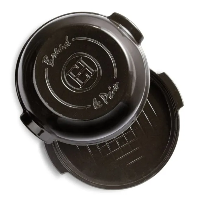 Emile Henry Le Pain Maison broodbakvorm rond 32,5 cm aardewerk Fusain