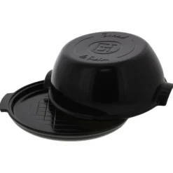 Emile Henry Le Pain Maison broodbakvorm rond 32,5 cm aardewerk Fusain