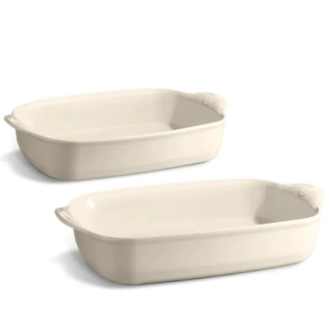 Emile Henry ovenschalenset Argile 2-delig