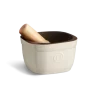 Emile Henry The Mortar vijzel vierkant 16 cm keramiek Argile