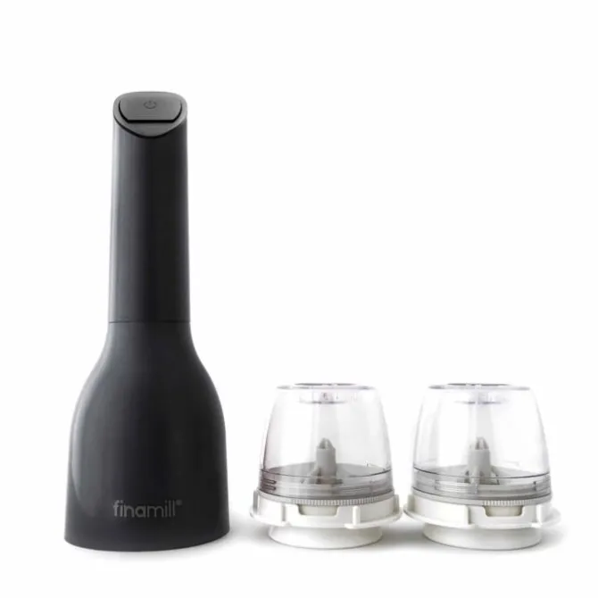 Finamill All-In-One kruidenmolen inclusief 2 Pro Plus Pods Midnight Black