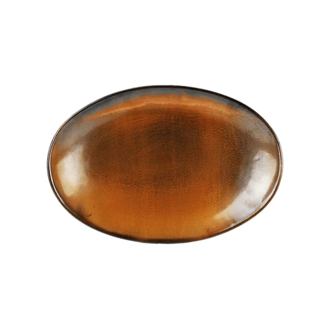 Fine2Dine Escura dinerbord ø 33 cm porselein donkerbruin