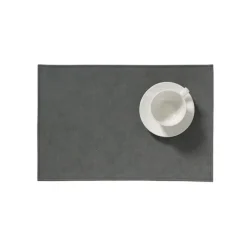 Finesse Monaco Raw XL placemat 35 x 48 cm kunstleer Storm Grey