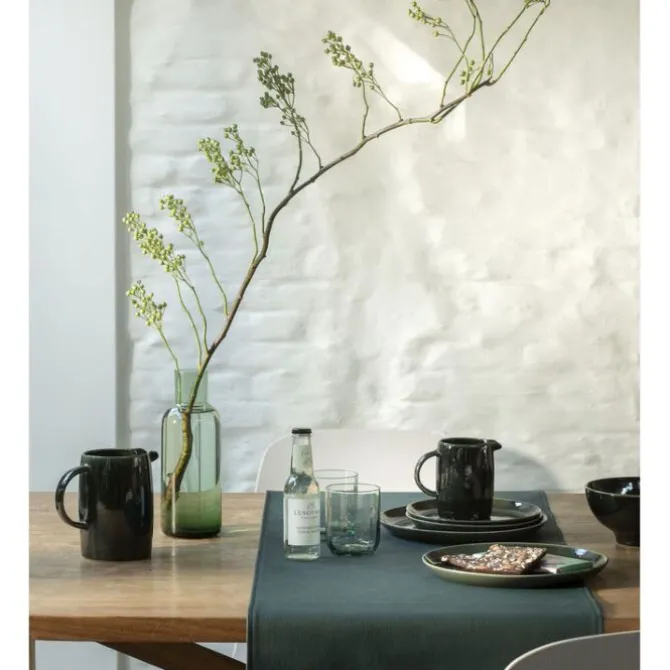 Finesse Monaco tafelloper 140 x 45 cm kunstleer Black