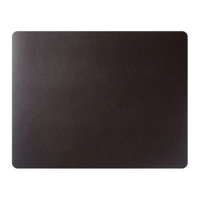 Finesse Skin Natur Brick placemat 35 x 45 cm leer Coffee Bean