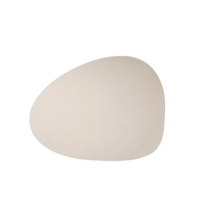 Finesse Skin Natur Pebble placemat 40 x 46 cm leer Linen