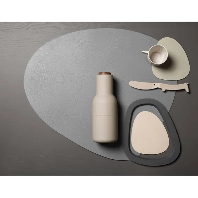 Finesse Skin Natur Pebble placemat 40 x 46 cm leer Linen