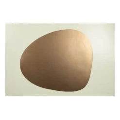 Finesse Skin Natur Pebble placemat 40 x 46 cm leer Copper