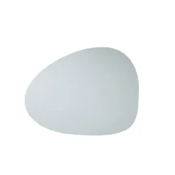 Finesse Skin Natur Pebble placemat 40 x 46 cm leer Icy Grey