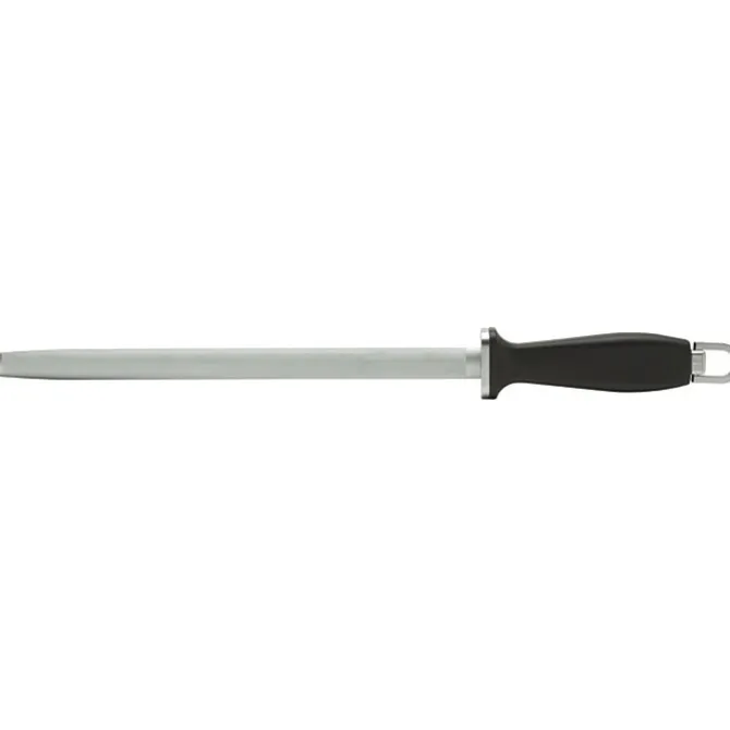 Fischer aanzetstaal ovaal 30 cm rvs zwart