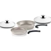 Fissler Ceratal koekenpannenset met deksel 24 + 28 cm