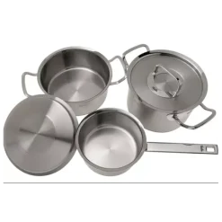 Fissler Original Profi pannenset met steelpan en deksels rvs 3-delig