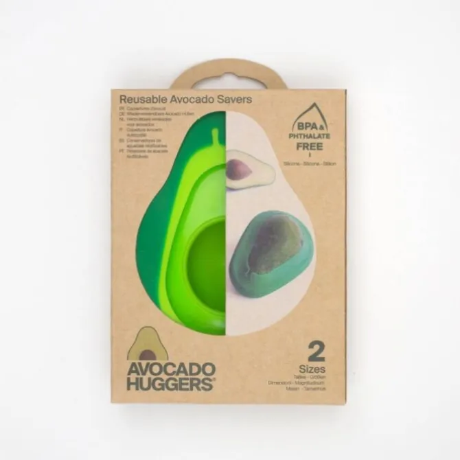 Food Huggers Avocado hugger vorm silicone groen 2 stuks
