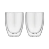 Forever dubbelwandige cappuccinoglazen 200 ml glas 2 stuks