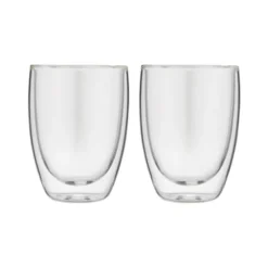 Forever dubbelwandige cappuccinoglazen 200 ml glas 2 stuks