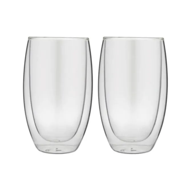 Forever dubbelwandige theeglazen 400 ml glas 2 stuks