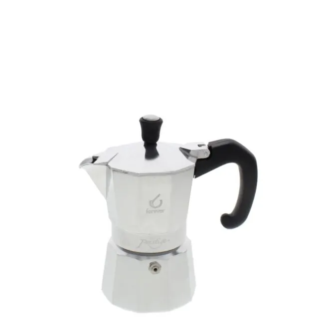 Forever Miss Moka Prestige mokapot 2-kops aluminium mat