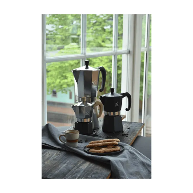 Forever Moka Prestige inductie mokapot 9-kops aluminium mat