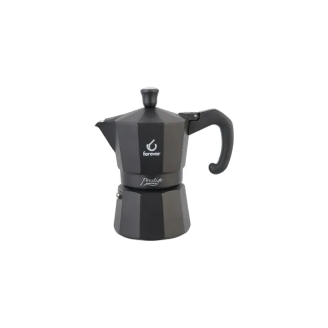 Forever Moka Prestige inductie mokapot 2-kops zwart