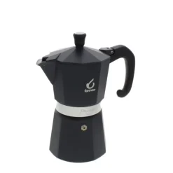 Forever Prestige Noblesse mokapot 6-kops aluminium zwart