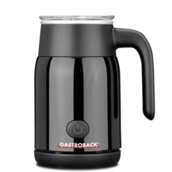 Gastroback Latte Magic elektrische melkopschuimer rvs zwart