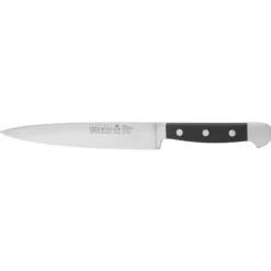 Güde Alpha flexibel fileermes 18 cm messenstaal zwart