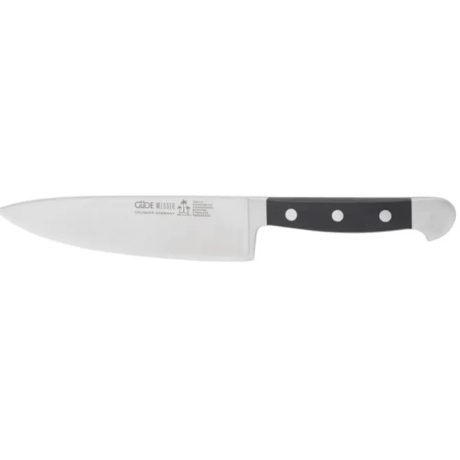 Güde Alpha koksmes 16 cm messenstaal zwart