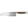 Güde Alpha Oak Santokumes met kuiltjes 18 cm eikenhout