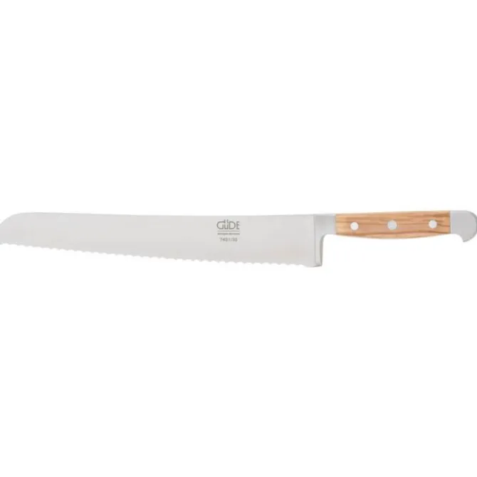 Güde Alpha Olive broodmes 'Franz Güde' 32 cm messenstaal oli