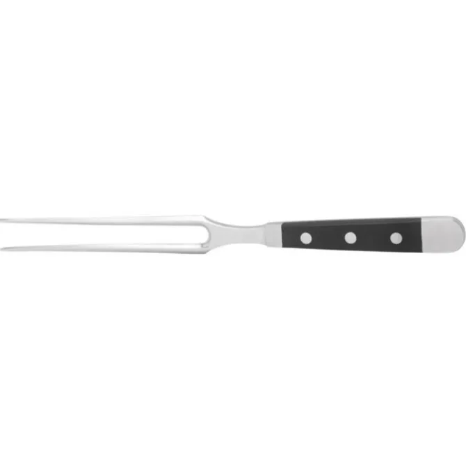 Güde Alpha vleesvork 18 cm messenstaal zwart