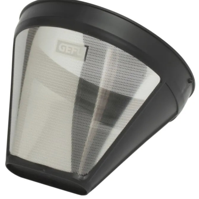 Gefu permanent koffiefilter maat 4 rvs zwart