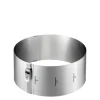 Gefu Tondo Clip verstelbare taartring 10 cm hoog rvs