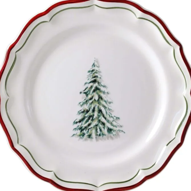 Gien Filet Noël dessertbord ø 23,2 cm keramiek